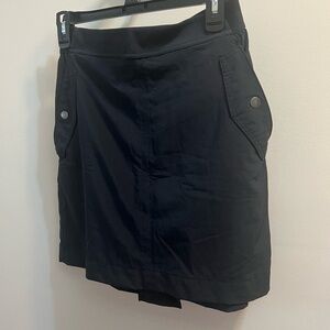 Athleta Vienna Cargo Black Athletic Skort Size 6 Pull on